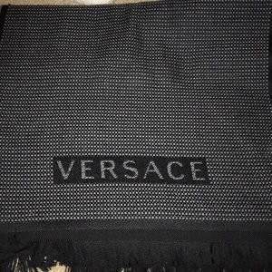 Versace scarf grey and black- never worn
